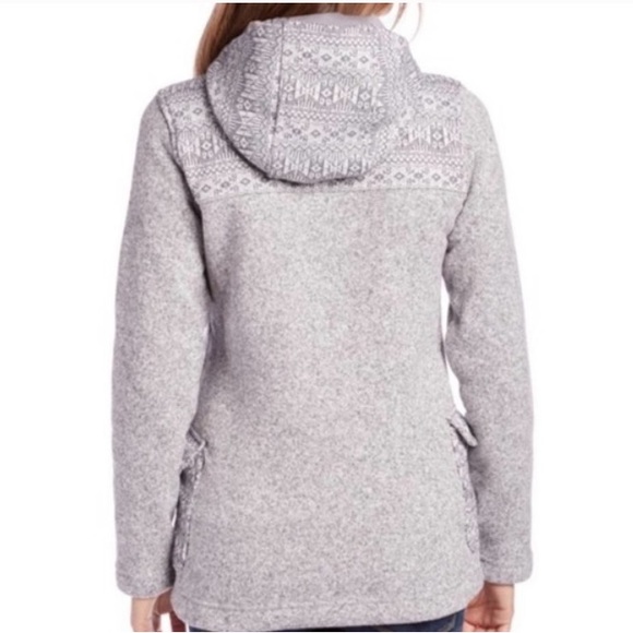 Patagonia The Better Sweater Icelandic Coat In Grey sz large sweater jacket - Picture 3 of 11